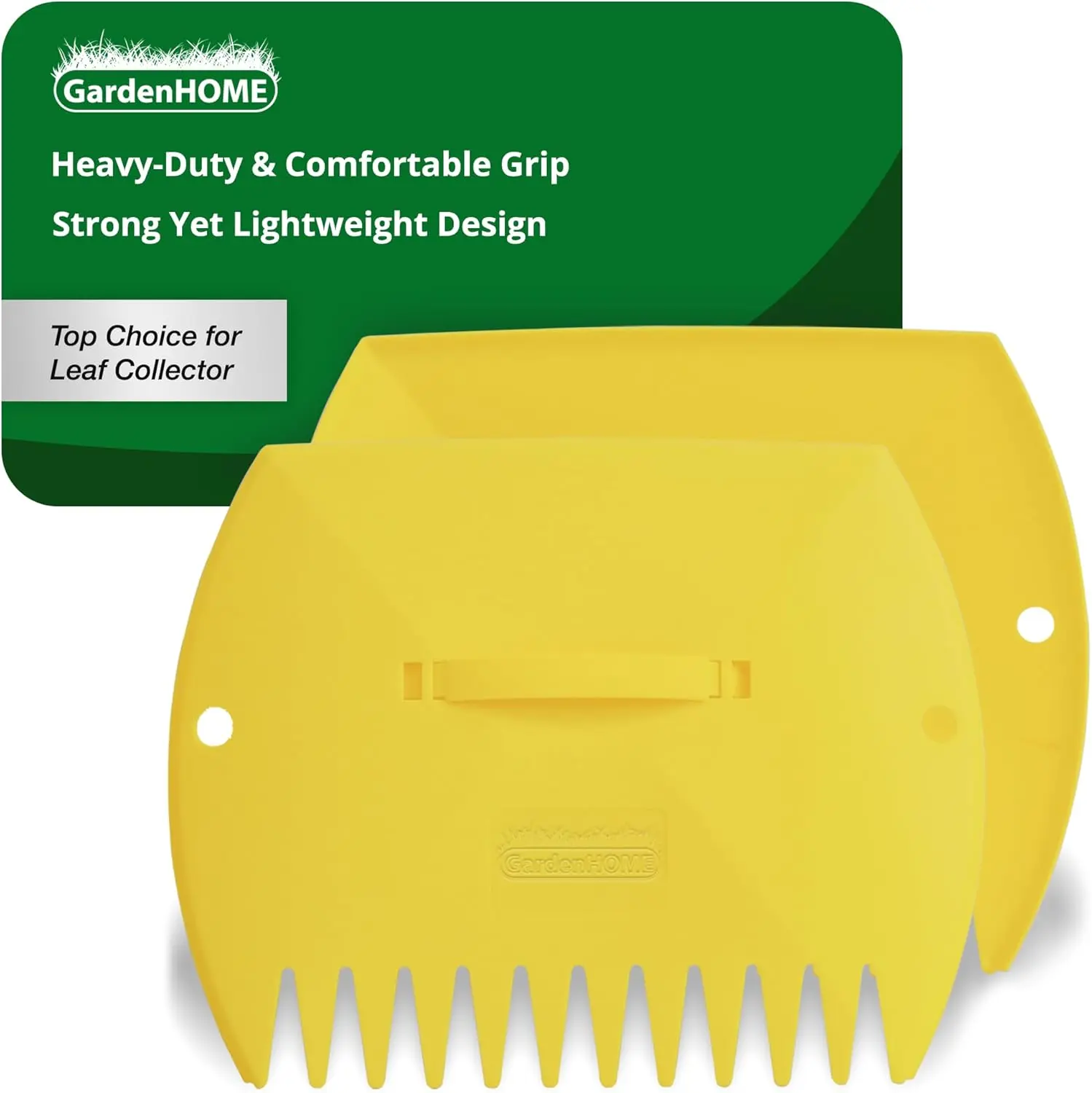 GardenHOME Leaf Scoops for Yard Cleanup, Large 2-Pack