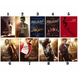 1pc 2d Flat Canvas Painting Michael Jackson Music Legend Iconic Performance Wall Decor For Living Room Bedroom Office Restaurant Bar Wall Decoration Artworks