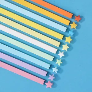 540 Sheets Pure Color Gradient Star Origami Paper, Easy Foldable, Easy Folding, Perfect for DIY Crafts & Room Decor, Christmas Tree Decoration