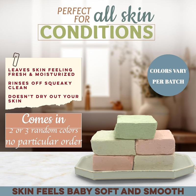 Original Recipe All Natural Amish soap bar- Made in USA, Handmade, Vegan Moisturizing for Sensitive Skin - Women & Mens Bar Soap or Mens Soap - Wildflower Scent 5 Oz Each (5 Bars) Colors Vary Body Care Body Wash