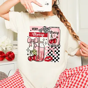 RTS VERY CHERRY CAN CHECKER CHERRIES DTF DIRECT TO FILM transfers ADULT 10X11 20-X