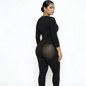 Colombian Full Body Shapewear Bodysuit | Postpartum & Post Surgery | Snatched Waist Tummy Control Long Sleeve
