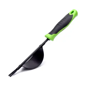 Weeding Tool, Heavy-Duty Weeder, Leverage Design Weed Removal and Deep Digging, Ergonomic Handle and Two-Pronged V-Shaped Fork