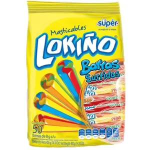Lokiño Barras Surtidas - 50 Unidades | Venezuelan Assorted Candy Bars, Sweet and Fun