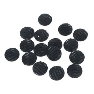 New Fashion 40pcs 12mm Black Scrub Stripe Horizontal line Flat back Resin Cabochon For Bracelet Earrings accessories