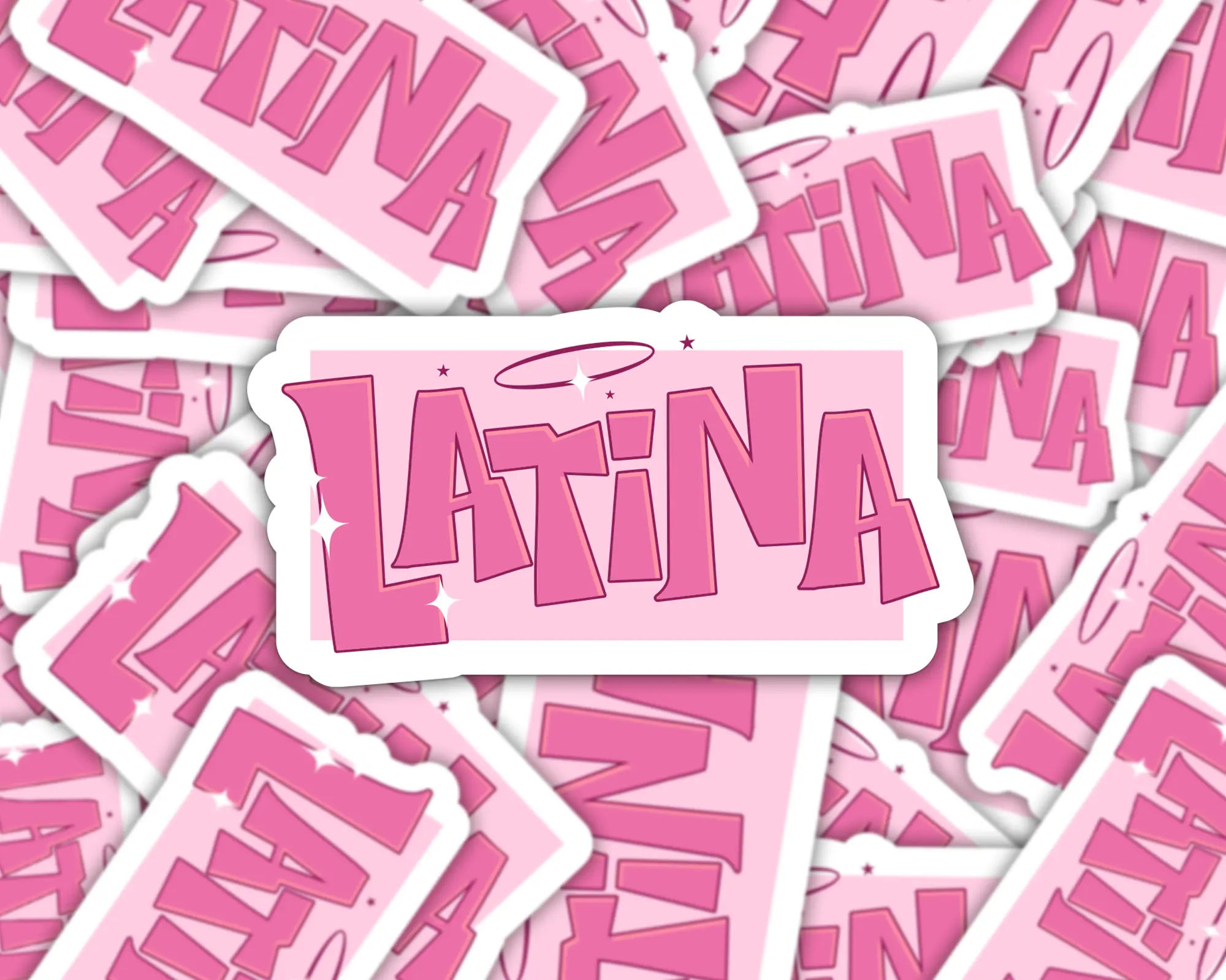 Latina Sticker Decal, Pink Spanish Sticker, Car Decal, Cup Decal