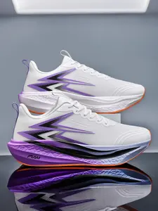 Unisex Fashion Shock-Absorbing Outdoor Running Shoes, Sporty Running Shoes, Lightweight Breathable Carbon Board Sports Sneakers, Marathon Suitable, 8 Colors, Sizes 35-45