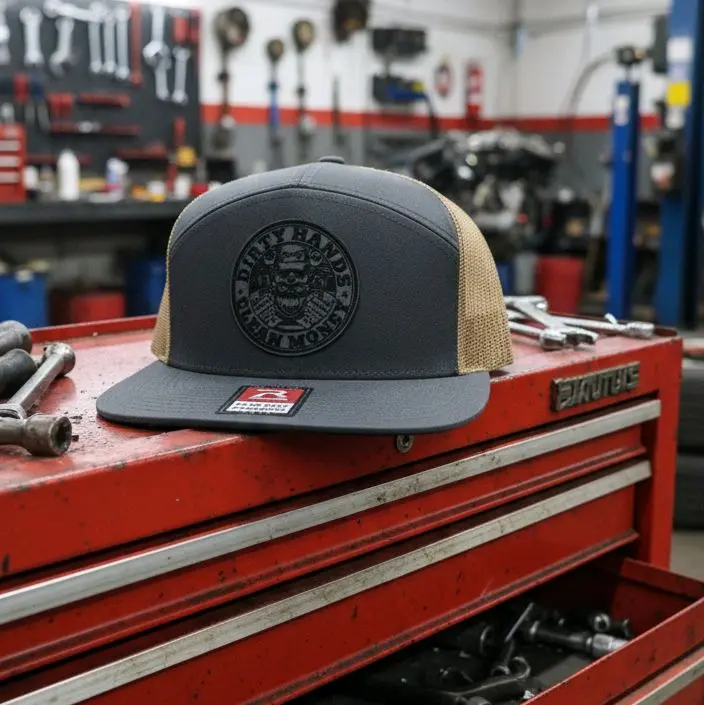 Richardson; Trucker Hat;Dirty Hands Clean Money