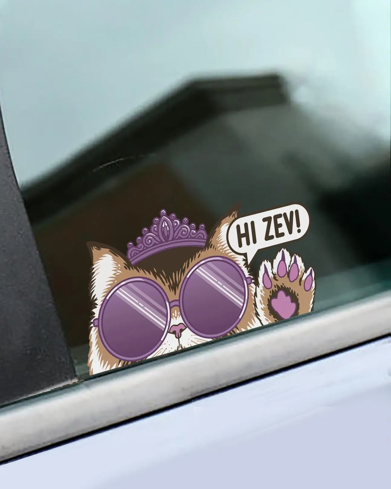 Hi Zev! Color Decal • Dungeon Crawler Carl Car Window Sticker • No AI Car Vehicle Decoration