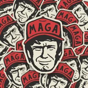 TRUMP STICKER Donald Trump Sticker Mule MAGA Sticker