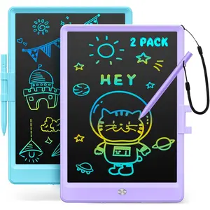 LCD Writing Tablet, 2Pack Reusable Drawing Pad for Kids, Colorful Doodle Board Kids Drawing Tablet, Educational Toddler Girl Toys, Birthday Gift Ideas for 3 4 5 6 7 8 Year Old Kids