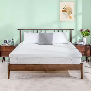 EGOHOME Original White Mattress Topper – Gel Memory Foam, Ventilated Design, Cooling Sleep, Removable Fitted Cover, Twin, Full, Queen & King Sizes