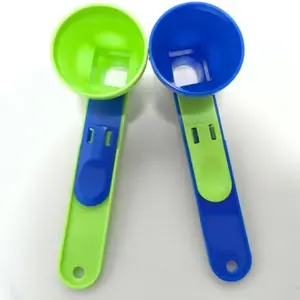 Coffee Spoon & Funnel Set, 2pcs Portable Formula Spoon, Leak-proof Sliding Design Spoon for Protein Milk Coffee Powder, Coffee Making Tool