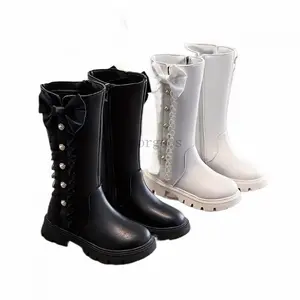 New Autumn and Winter High-Top Boots for Girls, Stylish Single Boot for Little Girls