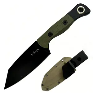 Camping & Outdoor Fruit Knife with Kydex Sheath & G10 Non-Slip Handle – Ideal for camping, hiking, hunting, bushcraft, and emergency preparedness, serving as a reliable EDC tool for outdoor adventures.