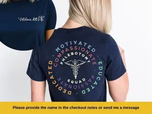 Personalized Phlebotomy Squad shirt,Phlebotomy Shirt, Phlebotomy Tech,CPT Phlebotomy Graduation,Phlebotomy Technician,PHLEB Shirt,Blood Bank