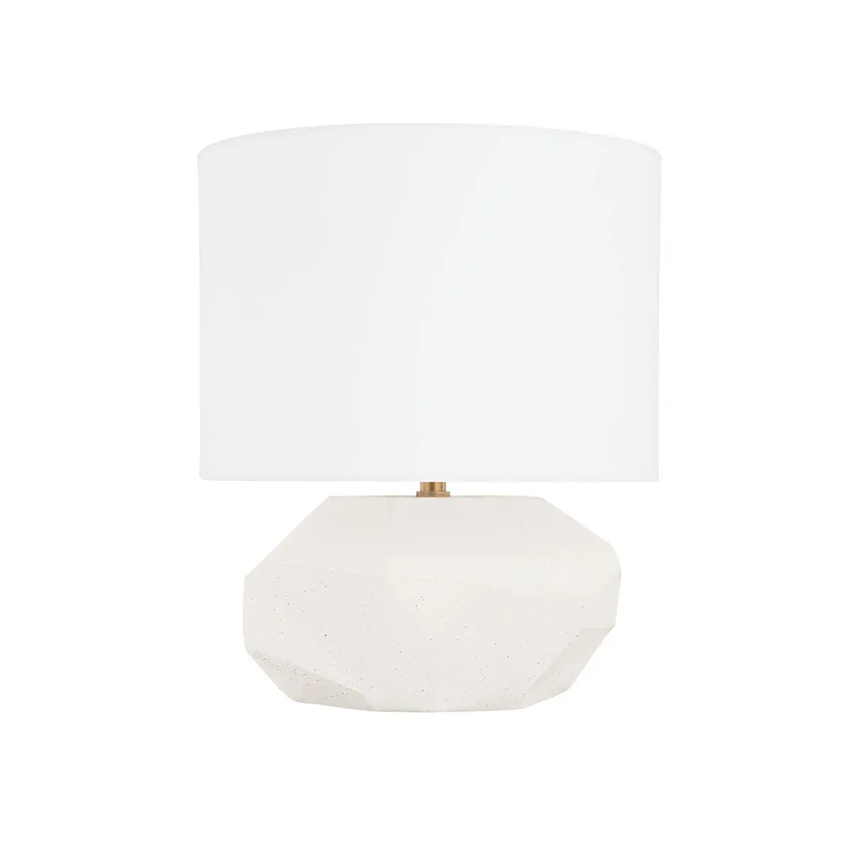 Ashburn Small Table Lamp - Unique Hand-Molded White Concrete Design with Air Bubbles