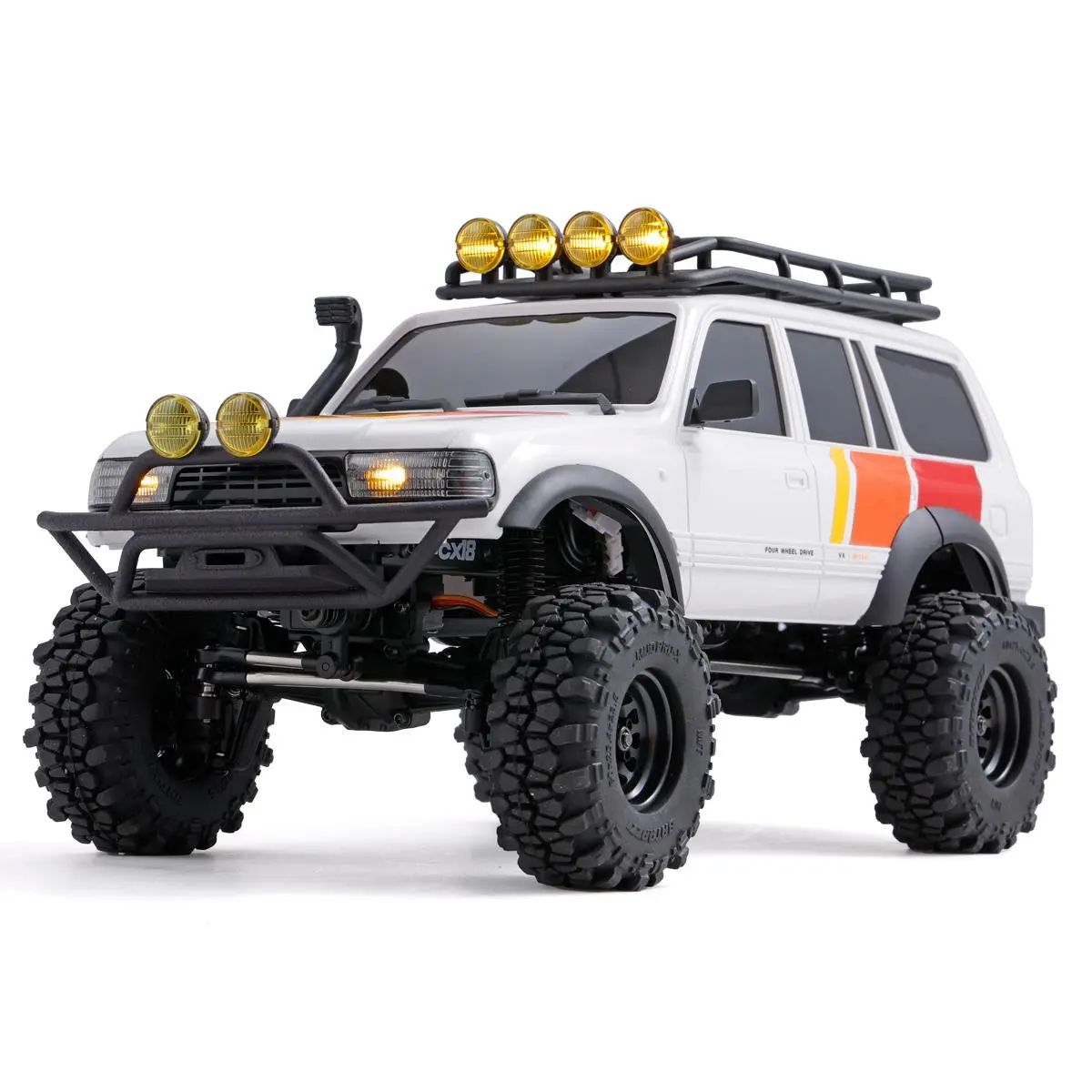 FairRC FCX18S LC80 S V2 Brushless RTR RC Truck 1/18 Scale, 3200KV Motor, Metal Beam Chassis, High Performance Off-Road Crawler