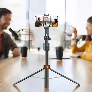 360° Rotatable Selfie Stick Tripod, Rechargeable Smart Face Tracking Tripod, Auto Face Tracking Phone Holder for Vlog, Live Streaming