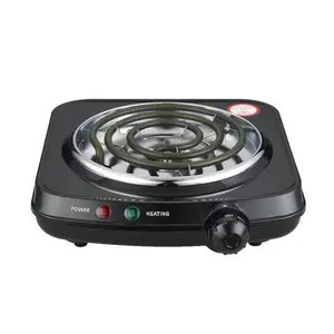 Single Coil Electric Burner and Hot Plate, 1100W, Black Single Coil Electric Burner and Hot Plate, 1100W, Black