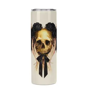 Paisley Tumbler 20oz Stainless Steel Cola Can Shaped Tumblers Coke Cups - Lid Skinny Portable