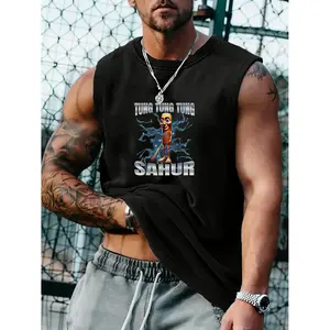 unisex trendy tung tung tung sahur vests