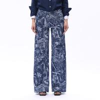 Wood Texture Print Pants