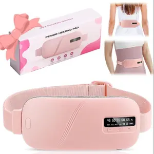Menstrual Heating Pad Waist Massager, 5-level Hot Compress & 4-level Vibration Waist Belt WIth Timer, Women's Personal Care Appliances for Home & Travel