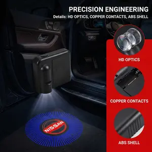 Car Door Upgrade Welcome Lights, Projector Atmosphere Lamp, No Damage Installation, Fits Gtr, 370z, Sentra, Altima, Maxima, Murano, Pathfinder, Armada