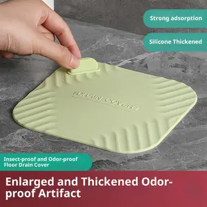 Floor Drain Anti-Odor Device Silicone Pad Toilet Odor Eliminator Seal Cover Stopper Bathroom Sewer Anti-Backflow Odor Artifact