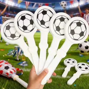 Fun Football Clap Drum Set, 24cm Long, 5/10 Pieces, Perfect for Soccer Events, Carnivals, Concerts, School Parties, Cheering Props