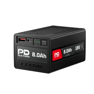 CEENR PDnation 8.0Ah Battery — Compatible with Over 1600 Power Tools Using One Battery System