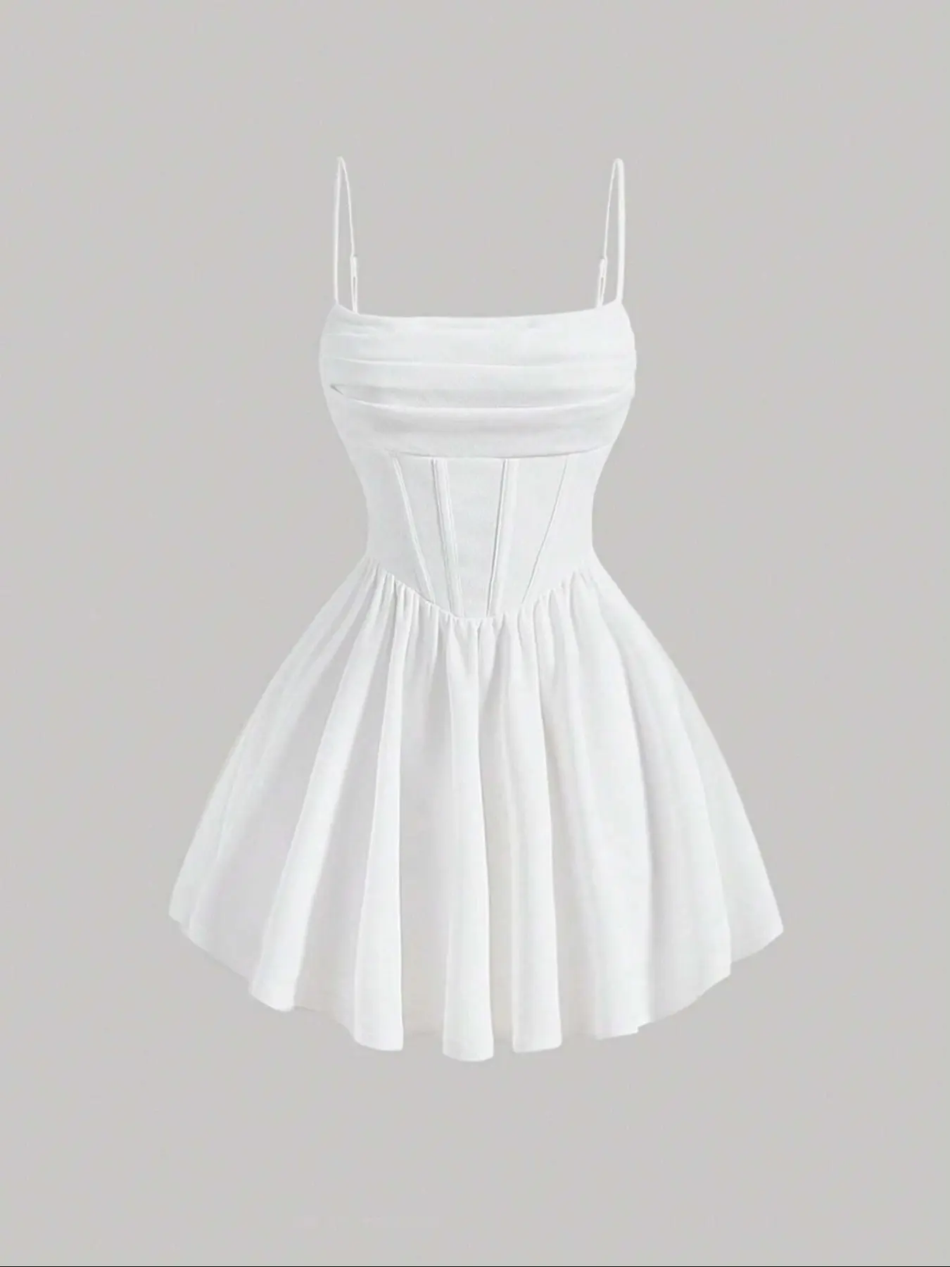 white christmas dresses Ramona Contrast Corset Babydoll Mini Dress main image 0