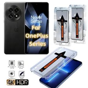2-Pack HD Tempered Glass Screen Protector for Oneplus 9pro/10pro/11pro/12r/11r/13/8pro/ace2/ace3, Ultra-Sensitive Fingerprint Unlock, Easy Install