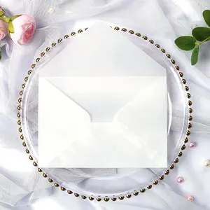 50 count/Pack A7 Vellum Envelopes, 5.35 x 7.5'' Vellum Envelopes,  For 5 x 7'' Weddings Invitation Cards, Graduation Invite,  Invitations, Photos