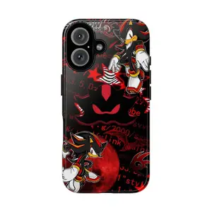 Shadow the Hedgehog Red & Black Cyberpunk Gaming Phone Case Collection for iPhone 17, 16, 15, 14, 13, 12, 11, SE, X XR XS Max 15 Pro Max Samsung Galaxy S20 S21 S22 S24