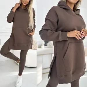 Women Tracksuit Pants Set Baggy Casual Zipper Hoodies Tops Suits Jogging Sport Patchwork Outfits Streetwear  2 piece sets women