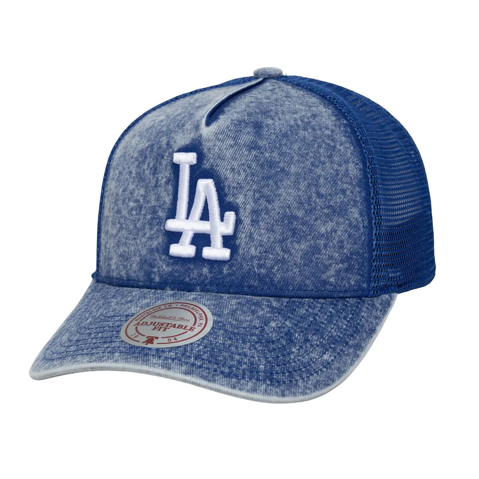 Los Angeles Dodgers Royal Gameday Trucker Adjustable Hat MLB Throwback Cap Fan Gear Mitchell & Ness