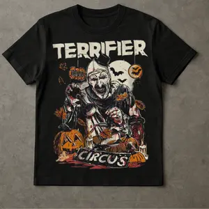 Terrifier Shirt, Halloween Shirt, Horror Shirt, Vintage T-Shirt, This Shirt Was Made For You, Machine Washable, No Fading Cotton Top graphic tee graphic t-shirts shirts men