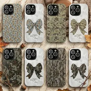 Retro Duck Camo Tough Phone Case for iPhone 17 16 15 14 13 12 11 Pro Max & Samsung, Durable Protective Accessory