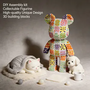 Bohemian Bear 3D Animal Desktop Decoration, Creative Room Decor, Birthday Halloween Valentine Christmas Gift, Home Party Craft Statue