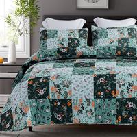 Patchwork-floral green