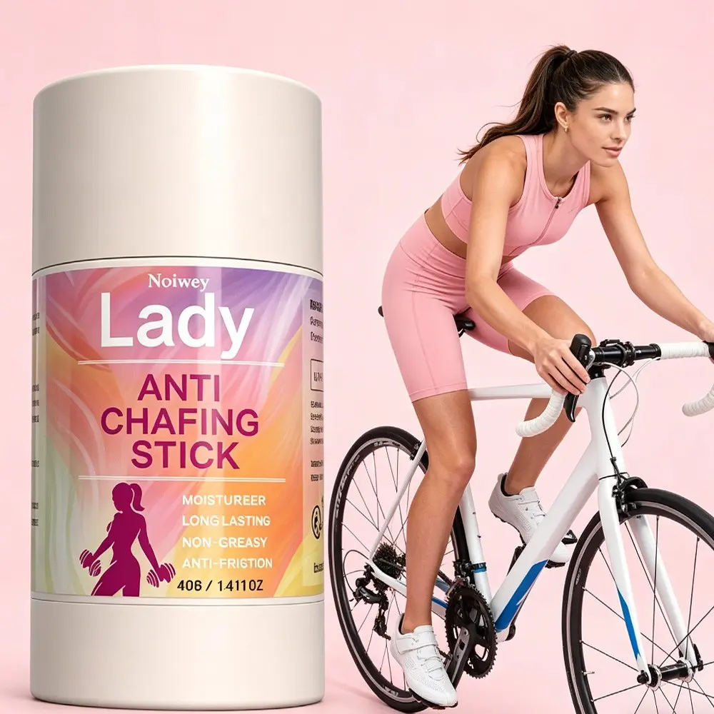 40G Anti Friction Stick with Aloe Vera and Shea Butter, Vitamin E, Comfort & Moisturize, Protects Body, Thigh, Chest Chafe, for Marathon, Cycling, Run, Chafe Protection Stick, Daily Anti-Friction, Chafing, Portable
