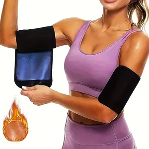 1 Pair Sweat Steaming Sauna Arm Trimmer - Adjustable Fitness Exercise Shaper for Weight Loss, Enhanced Sweating, Slimming Loose Arms, Protects Arms from Heat and Promotes Sweating, All-Season Neoprene Material, Suitable for Gym and Training