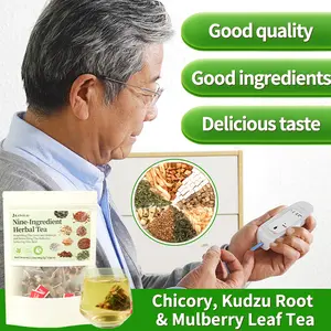KANGLAI Chicory and Mulberry Herbal Tea Ready to Eat Convenient Beautify & Nourish | Orange Peel & Chrysanthemum –Cool Relief from Heat| 12 Tea Bags Healthy Vegan