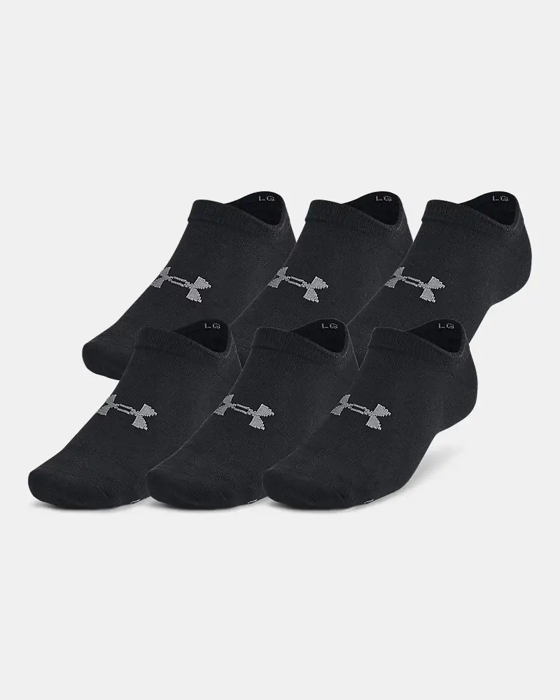Under Armour Essential Unisex 6-Pack No-Show Socks