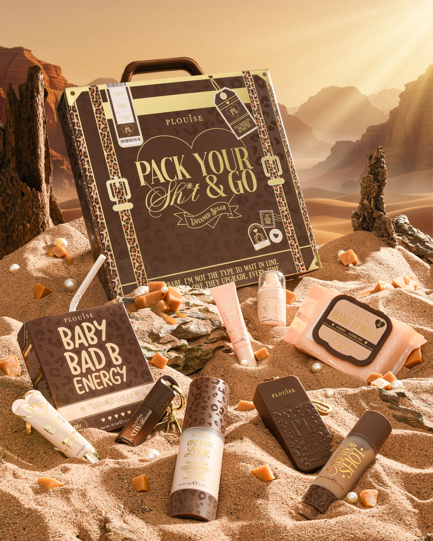 P.Louise Cheetah Pack Your Shit & Go Suitcase Bundle P.Louise Cheetah Pack Your Shit & Go Suitcase Bundle