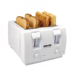 4 Slice Dual-Control Toaster, White