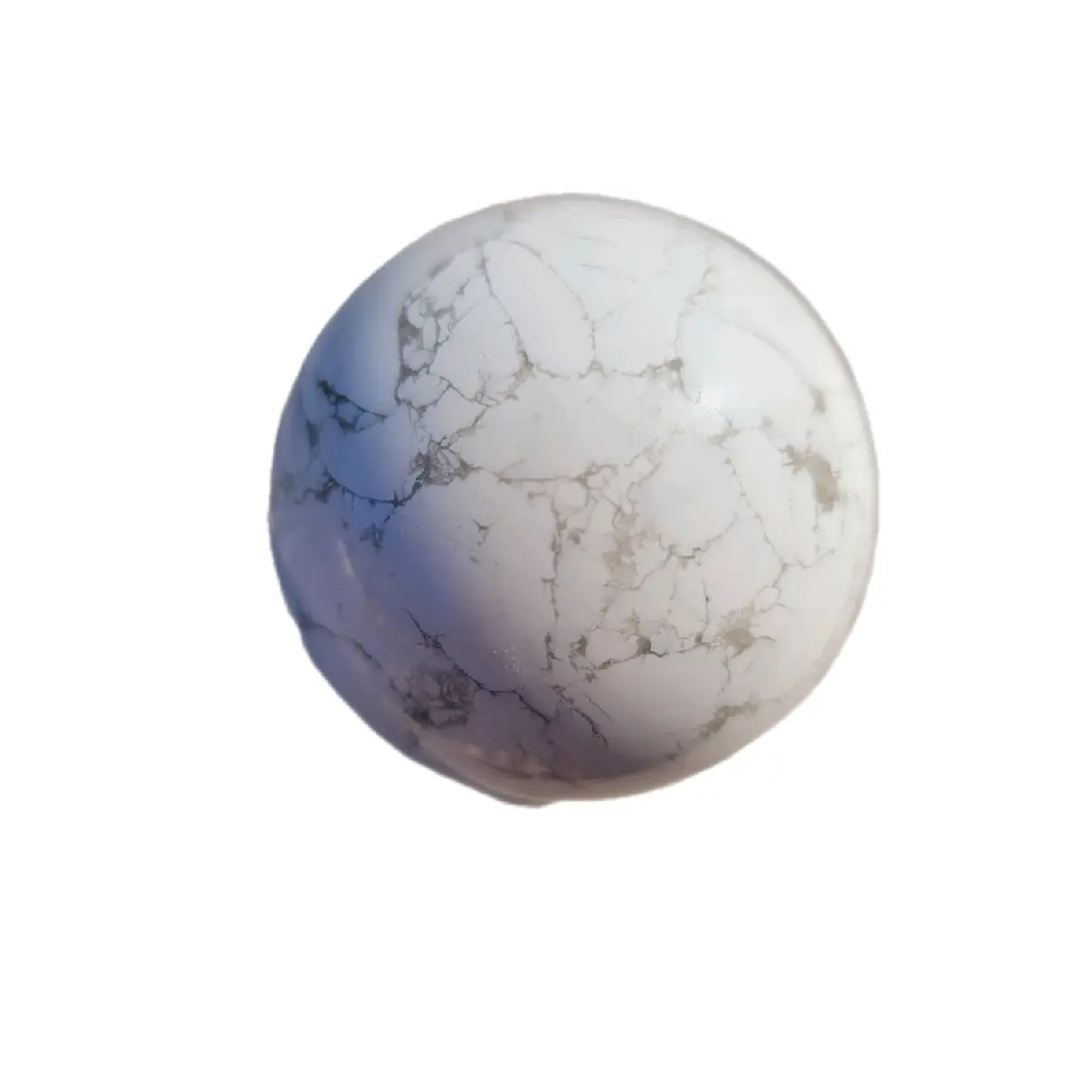 White Howlite Crystal Sphere