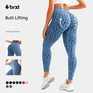 BRXL Lycra Fabric Butt Lifting No Front Seam High-Waisted Breathable Yoga Pants Tummy Control Seamless Gym Running Leggings #Parati #GymWorkout #TikTokMadeMeBuyIt #outdoorfun #Summervibes-2